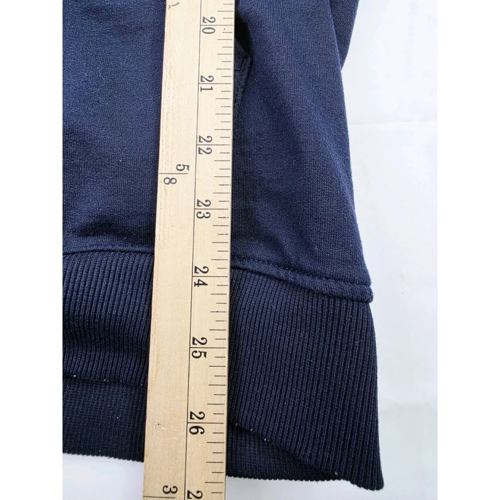 Nike Sportswear Club Fleece Hoodie Full Zip Navy Blue Swoosh Men's Size XXXL - Picture 4 of 5